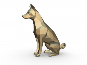basenji 2 Modelo de Impressão 3D