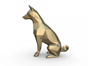 basenji 2 3D Print Model