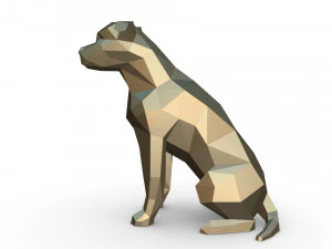 Amstaff figure 3 3D Print Model