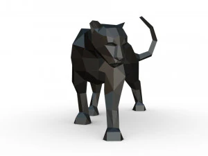 black panther 3D Print Model
