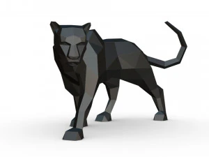 black panther 3D Print Model
