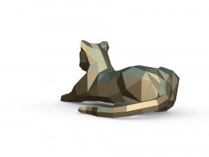 leopard figure 2 3D-Druckmodell
