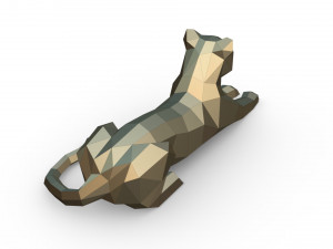 leopard figure 2 3D-Druckmodell