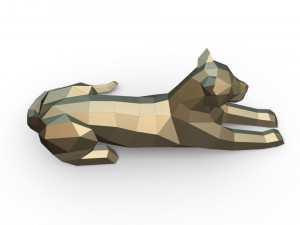 leopard figure 2 3D-Druckmodell
