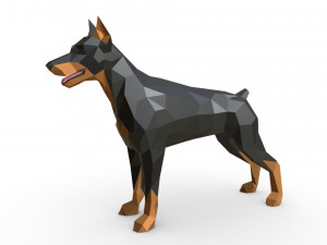 doberman figure 3 3D प्रिंट मॉडल