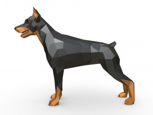 doberman figure 3 3D 프린트 모델