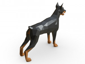 doberman figure 3 3D 프린트 모델