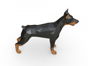doberman figure 3 3D 프린트 모델