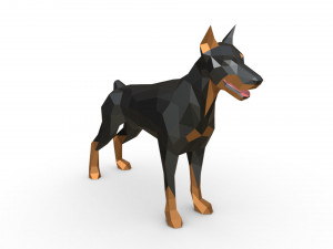 doberman figure 3 3D 프린트 모델