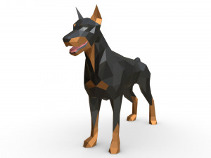 doberman figure 3 3D 프린트 모델