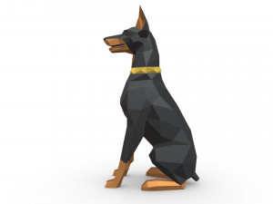 doberman figure 5 Model Cetak 3D