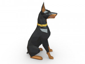 doberman figure 5 Model Cetak 3D