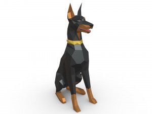 doberman figure 5 Model Cetak 3D