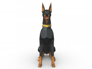 doberman figure 5 Model Cetak 3D