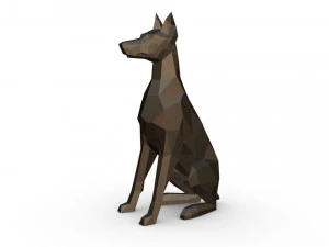 doberman şekil 6 3D Baskı Modeli