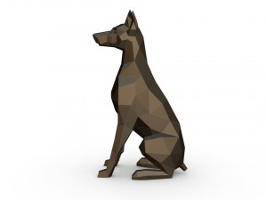 doberman figure 6 3D-Druckmodell