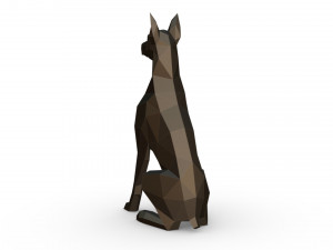 doberman figure 6 3D-Druckmodell