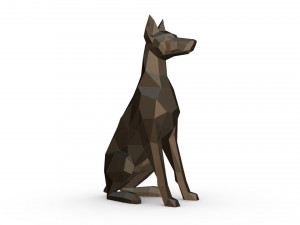 doberman figure 6 3D-Druckmodell