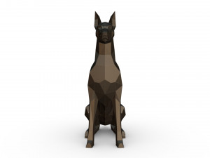 doberman figure 6 3D-Druckmodell