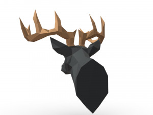 deer head trophy 3D 打印模型