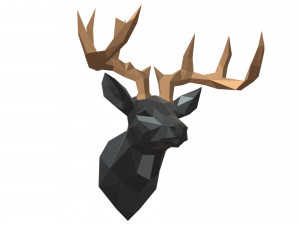 deer head trophy 3D 打印模型
