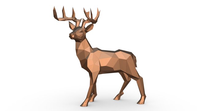 deer 3D Baskı Modeli .c4d .max .obj .3ds .fbx .stl .blend 