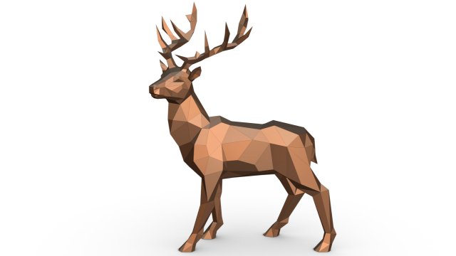 deer 3 3D Принт Модель .c4d .max .obj .3ds .fbx .stl .blend 