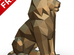 lion Modelo de impresión 3D
