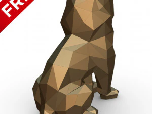 사자 3D 프린트 모델