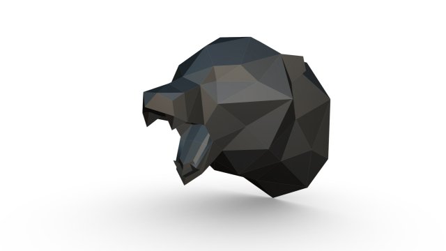 bear head trophy Model do druku 3D .c4d .max .obj .3ds .fbx .stl .blend 