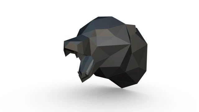трофей в виде головы медведя 3D Принт Модель .c4d .max .obj .3ds .fbx .stl .blend 