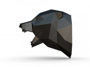 bear head trophy Model do druku 3D
