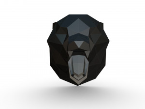 bear head trophy Model do druku 3D