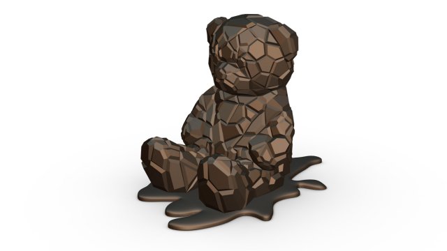 bear figure 3D 打印模型 .c4d .max .obj .3ds .fbx .stl .blend 