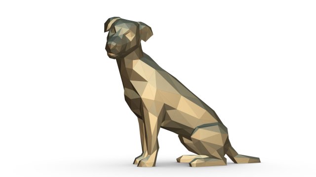 jack russell terrier figure 3D Принт Модель .c4d .max .obj .3ds .fbx .stl .blend 