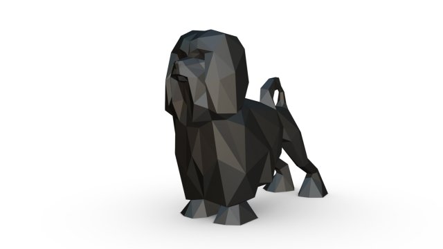 lion bichon 3Dプリントモデル .c4d .max .obj .3ds .fbx .stl .blend