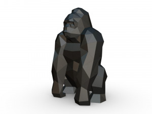 Gorilla figure 3D Print Model