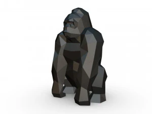 Figura di gorilla Modello di stampa 3D