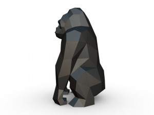 Gorilla figure 3D Baskı Modeli