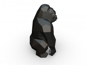 Gorilla figure 3D Baskı Modeli
