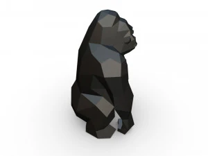 Figura di gorilla Modello di stampa 3D