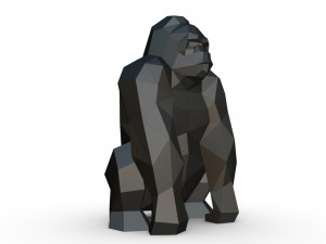 Gorilla figure 3D Baskı Modeli