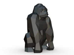 Figura di gorilla Modello di stampa 3D
