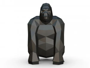 Figura di gorilla Modello di stampa 3D