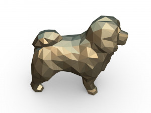 tibetan mastiff 3Dプリントモデル