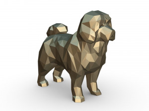 tibetan mastiff 3Dプリントモデル