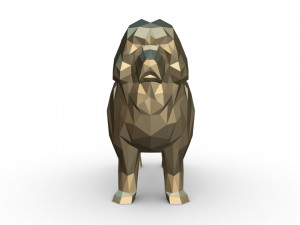 tibetan mastiff 3Dプリントモデル
