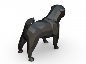 Pug 3Dプリントモデル