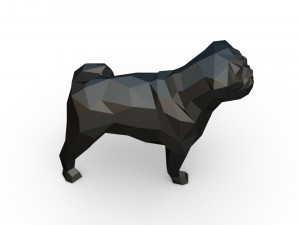 Pug 3Dプリントモデル