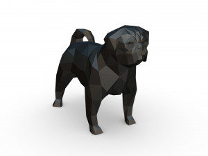 Pug 3Dプリントモデル